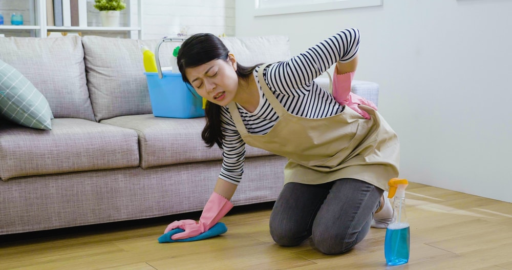 長期的個人居家清潔工作可能會引起各種個人健康問題